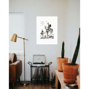 Impresión Artística de Estilo Moderno de Pablo Picasso, Don Quijote en Papel - Product Image 3