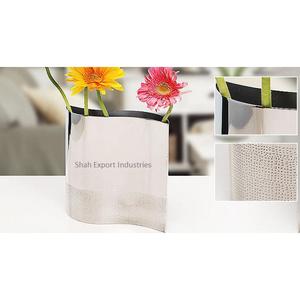 Floreros de Metal de estilo nórdico, jarrones de lujo chapados en plata para el hogar, sala de estar, mesa decorativa, jarrón Floral de aluminio - Product Image 1