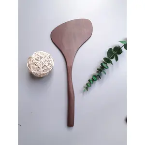 Premium Natural Walnut <b>Wooden</b> Kitchen Utensil Set Handmade Solid Wood <b>Cooking</b> <b>Spoons</b> Spatulas Heat-Resistant Serving Tools - Product Image 6