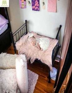 Cama de Metal para Recién Nacido, Cama de Metal con Estilo, Nido de Cuna Infantil, Cama de Metal para Dormir, Dormitorio Moderno - Product Image 4