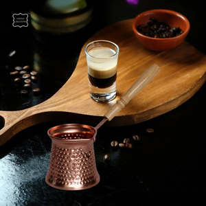 Vente en gros de thé couvert de couleur cuivre conçu ottoman café marmite turque Delight Pot turc double cafetière bouilloire ensemble - Product Image 3