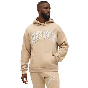 ชุดวอร์มผู้ชายคุณภาพสูงแบบกำหนดเอง เสื้อฮู้ดแบบสวมหัว ชุดลำลองผ้าฟลีซฝ้าย 100% สไตล์สตรีทแวร์ ออกแบบโลโก้ตามสั่ง - Product Image 3