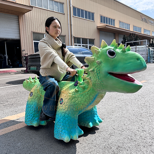 Scooter de Dinosaurio Eléctrico Animatrónico para Niños, para Interiores/Exteriores, para Centros Comerciales, Funciona con Monedas, Resistente al Agua, de Acero y Silicona - Product Image 4