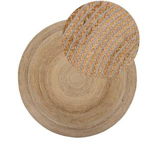 Tapis rond en jute naturel tissé à la main de luxe, tapis de sol tressé écologique pour salon, chambre à coucher, hall, hôtel, décoration intérieure - Product Image 3