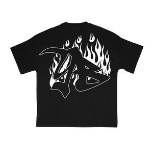 T-shirt court oversize boxy fit sur mesure en éponge française 100% coton avec sérigraphie graphique et strass T-shirts - Product Image 3