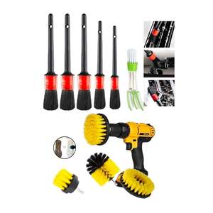 Mucit Home 10-Piece <b>Car</b> <b>Interior</b> and Exterior Cleaning Set – Drill Compatible Brush and Spray Pump - Product Image 2
