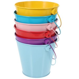 Grossiste Seau en métal à revêtement vert avec poignée latérale pour la maison, l'extérieur et le jardin. - Product Image 5