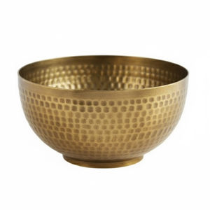 Ensemble de 4 bols à fruits ronds décoratifs, bols de service en métal pour restaurants et hôtels, bols à salade en argent poli faits à la main - Product Image 3