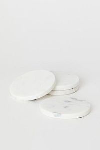 Sous-verres en marbre blanc coeur ensemble de 4 sous-verres élégants pour la protection de la table décor à la maison et cadeaux pierres de vente chaudes - Product Image 2