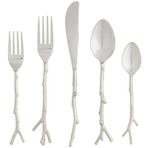 ชุดช้อนส้อมสแตนเลสเคลือบเงาพร้อมที่จับสี่เหลี่ยมสำหรับบ้านและงานแต่งงาน - Product Image 4