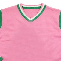Cardigan en tricot décontracté brodé sur mesure, col en V, pour sororité, fraternité Alpha, hiver, automne, unisexe