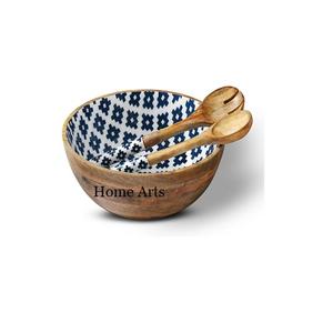 Tazón de Comida Redondo de Diseño Moderno, Tazón para Servir Dulces y Dátiles de Madera Impresa de la Más Alta Calidad, por Home Arts - Product Image 6