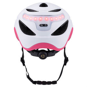 2024 신제품 스마트 자전거 헬멧 LED 라이트 충전식 안전 경고 자전거 후미등 헬멧 - Product Image 5