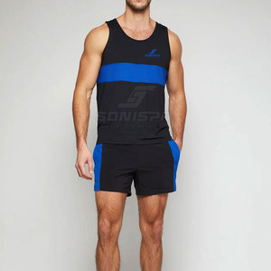 SONISPO SPORTS & FITNESS Camiseta sin Mangas de Poliéster/Algodón de Secado Rápido y Transpirable para Hombre, para Gimnasio, Entrenamiento y Running - Product Image 5