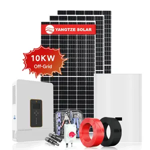 Yangtze Set Lengkap Daya, Kit Panel Surya 10kw Sistem Off Grid untuk Rumah