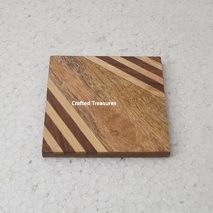 Sous-verres uniques en bois d'acacia pour la protection de la table, sous-verres élégants pour la décoration de la maison à un prix abordable - Product Image 3