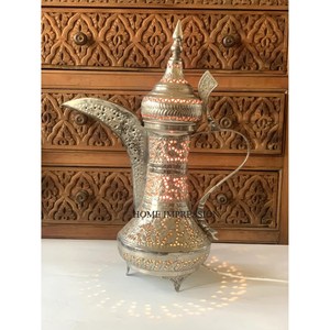 Vente en gros de luxe, cafetière arabe en acier inoxydable écologique plaquée antique, théière, carafe à café pour café - Product Image 5