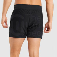 Pantalones Cortos Deportivos Casuales para Hombre, Diseño Moderno, Transpirables, de Secado Rápido, Material de Poliéster/Algodón, Diseño Sólido con Cordón Ajustable en la Cintura Media