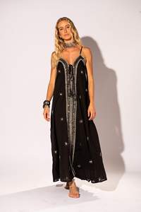 Customized Women's Clothing Linen Slip Dress Linen Maxi Summer Style Lightweight <b>Long</b> Sleeveless Dress With Pockets Linen Beach - Product Image 3