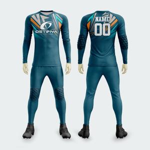 Ensemble de maillot de gardien de but de football 2026 avec rembourrage et motif tribal, uniforme de sport pour gardien de but, kit de gardien de but comprenant un maillot et un short - Product Image 2