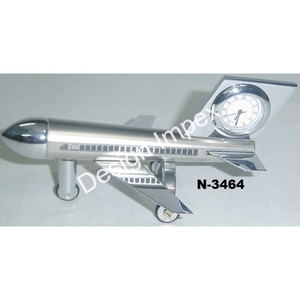 <b>Shelve</b> Display Portable Airplane Models <b>Desktop</b> Clock Wholesale Supply Business Gift Uses Decorative Normal Aircraft Model Clock - Product Image 3