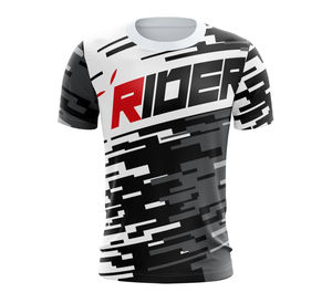 T-shirt de sport à manches longues et col rond, impression intégrale personnalisée en couleur, coupe athlétique, impression numérique intégrale par sublimation - Product Image 3