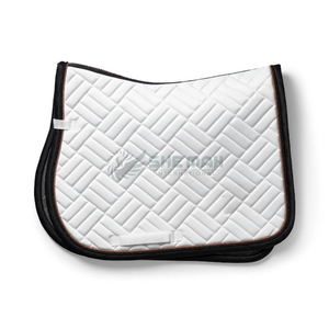 Meilleur design vente en gros tapis de selle de cheval anglais doublure intérieure douce maille design durable parfait pour tapis de selle équestre - Product Image 1
