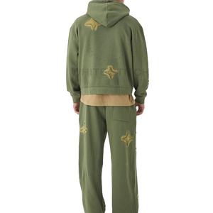 Conjunto de Chándal Deportivo de 2 Piezas para Hombre, Diseño Personalizado, Estilo Desgastado, Logotipo Personalizado de Alta Calidad, Estilo Vintage - Product Image 5