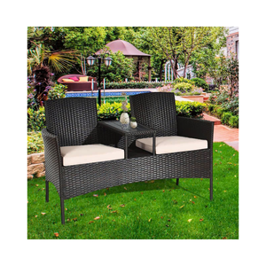 Prix de gros Chaise d'extérieur en osier 4 pieds en acier Mobilier d'extérieur Benchlove Design personnalisé Phu Linh Made In Vietnam - Product Image 1