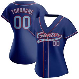 เสื้อเบสบอลผ้าโพลีเอสเตอร์ Raglan สองสีเสื้อ/กระดุมเสื้อลง100% ออกแบบได้ตามที่ต้องการ - Product Image 5