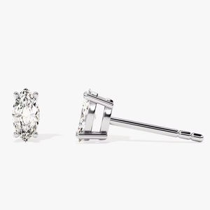 Joyería de piedras preciosas de topacio blanco para mujer, joyería de estilo bohemio, pendientes de tuerca hechos a mano de tendencia de Plata de Ley 925, Regalo para mamá - Product Image 1