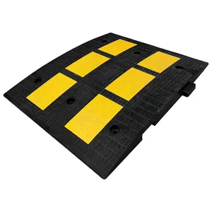 แผ่นยางชะลอความเร็ว 60 x 50 x 4.5 ซม. ทำจาก PVC และพลาสติก เพื่อความปลอดภัยบนท้องถนน - Product Image 1