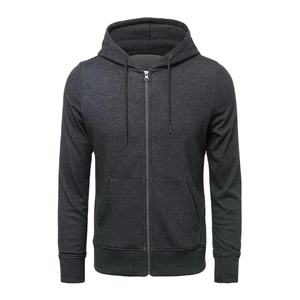 100% Polyester plaine sweats à capuche zippés pour hommes/bas prix bonne qualité couleur unie bonne qualité Street Wear hommes sweats à capuche - Product Image 6