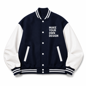 CUSTOM UNIVERSITY VARSITY <b>JACKET</b> WOOL BLEND <b>BASEBALL</b> <b>JACKET</b> EMBROIDERED LOGO OEM ODM WHOLESALE FACTORY - Product Image 3