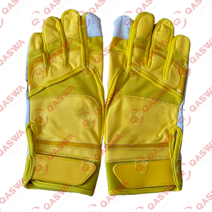 Gants de frappe de baseball en cuir véritable personnalisés, antidérapants, légers, pour jeunes et adultes, unisexes - Product Image 1
