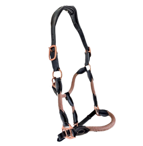 AL RAHMAN TACKS Modèle de licou de cheval en cuir véritable AL-LH-075 Logo de couleur personnalisé Halter d'entraînement de cheval durable 100% cuir - Product Image 6