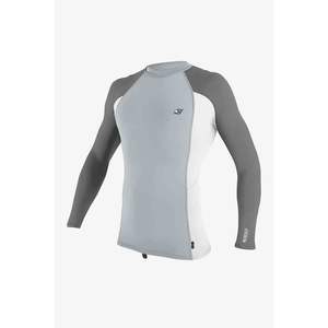 Camiseta de Manga Corta con Protección Solar UPF50, Transpirable, de Secado Rápido, Gris Blanco - Product Image 1