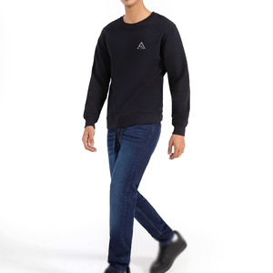 Vêtements pour hommes Street-wear, sweat-shirts décontractés de couleur unie, sweat-shirts classiques en coton à manches longues pour l'hiver - Product Image 2