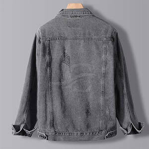 Nueva chaqueta vaquera de moda para hombre, ropa informal de algodón 100%, chaqueta vaquera de estilo único para hombre, venta en línea - Product Image 2