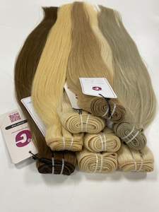 Paquetes de cabello humano vietnamita de lujo súper doble Tejido de un donante Cabello de color liso Marrón claro Encaje HD Wave Envío de DHL - Product Image 2