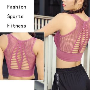 Soutien-gorge de sport réversible pour femme grande taille Gym & Fitness Training Underwear Maille à séchage rapide avec antichoc pour la course à pied Yoga Yoga - Product Image 2