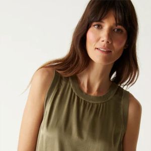 Elegante vestido sin mangas de algodón para mujer: tela suave y transpirable, ideal para salidas a la playa y uso diario, múltiples opciones de color - Product Image 5