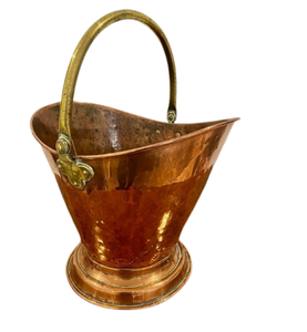 Seau à charbon en métal fini cuivre de Style traditionnel pour accessoires de cheminée en métal à la maison - Product Image 6