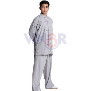 Uniforme de Kung Fu de gran tamaño cómodo e informal de poliéster 100% unisex de diferentes colores, ropa de artes marciales de alta calidad al por mayor - Product Image 5