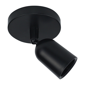 Solis GU10 black polycarbonate <b>spotlight</b> (Spectrum SLIP005041) - Product Image 1