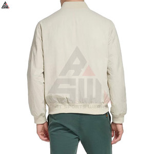 Winter Sporty Breathable Stand Collar 100% Cotton <b>Canvas</b> Bomber <b>Jacket</b> for Men Outdoor Regular Fit - Product Image 2