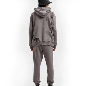 Sudadera con capucha desgastada personalizada de los mejores fabricantes de ropa de calle de gran tamaño para hombres 2025 - Product Image 2