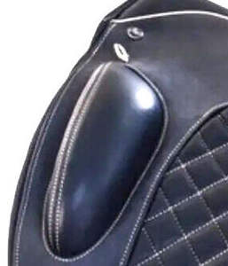 Selle de dressage anglaise en cuir souple de haute qualité Produit équestre fin respirant pour l'équitation - Product Image 2