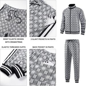 Alta calidad Unisex Casual Sports Jogging Sweatsuit Manga larga Traje de 2 piezas Tallas grandes Reversible 100% Algodón Fitness - Product Image 5