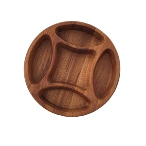 Fabriqué en Inde Plateau de service de luxe Plateau à roulettes en bois avec poignées Plateau de nourriture en bois le plus vendu Fournitures pour restaurants et hôtels - Product Image 4